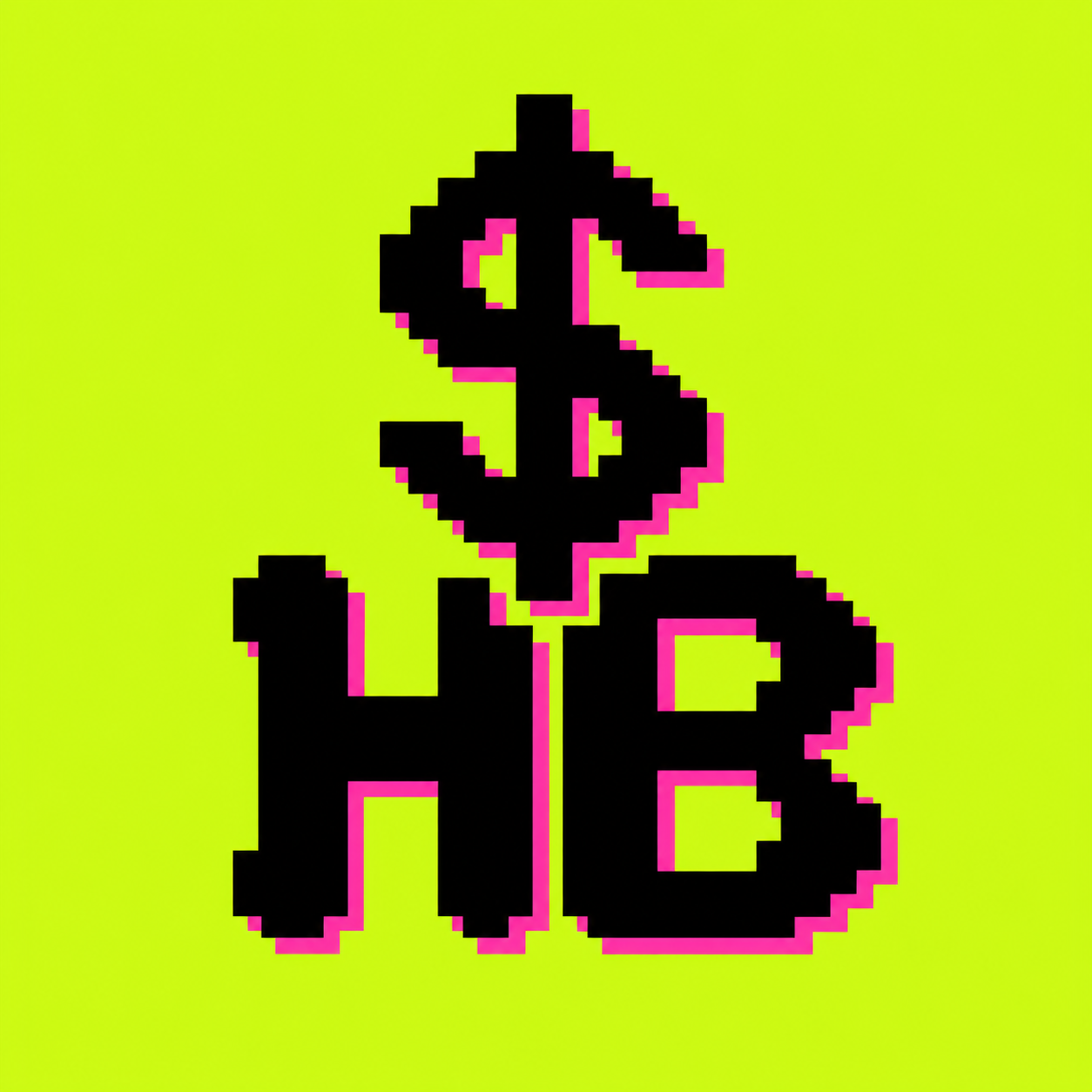 HOODBLING pixel token logo